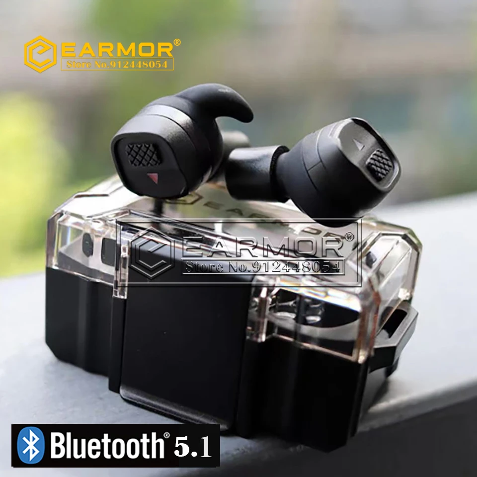 Earmor 5.3 Bluetooth Earbuds New Rechargeable 26nrr Electronic Hearing