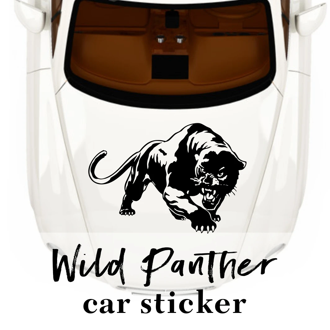 

Car Sticker Fiery Wild Panther Hunting Body Decorations Automobiles Motorcycles Exterior Accessories Vinyl Decals