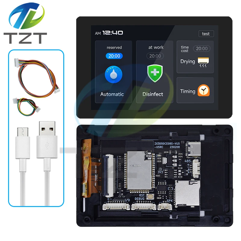 1/3PCS ESP32-Entwicklungsboard - WT32-SC01 PLUS mit 3,5 Zoll 320X480 kapazitivem Multi-Touch-LCD-Bildschirm mit integriertem Bluetooth-WLAN