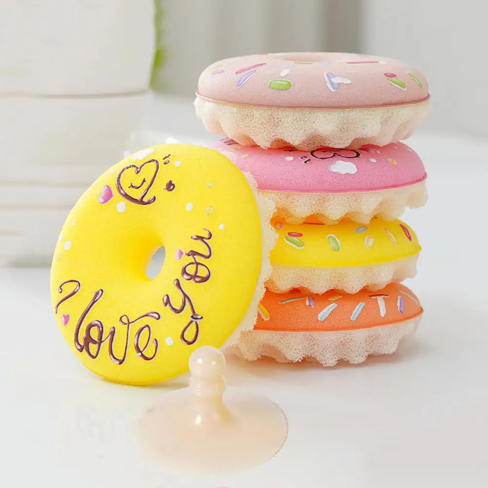 

Скребок для посуды, устойчивый к запахам, губка-пончик без царапин, набор с присоской, быстрое дренажное устройство, кухонная универсальная щетка для кухни