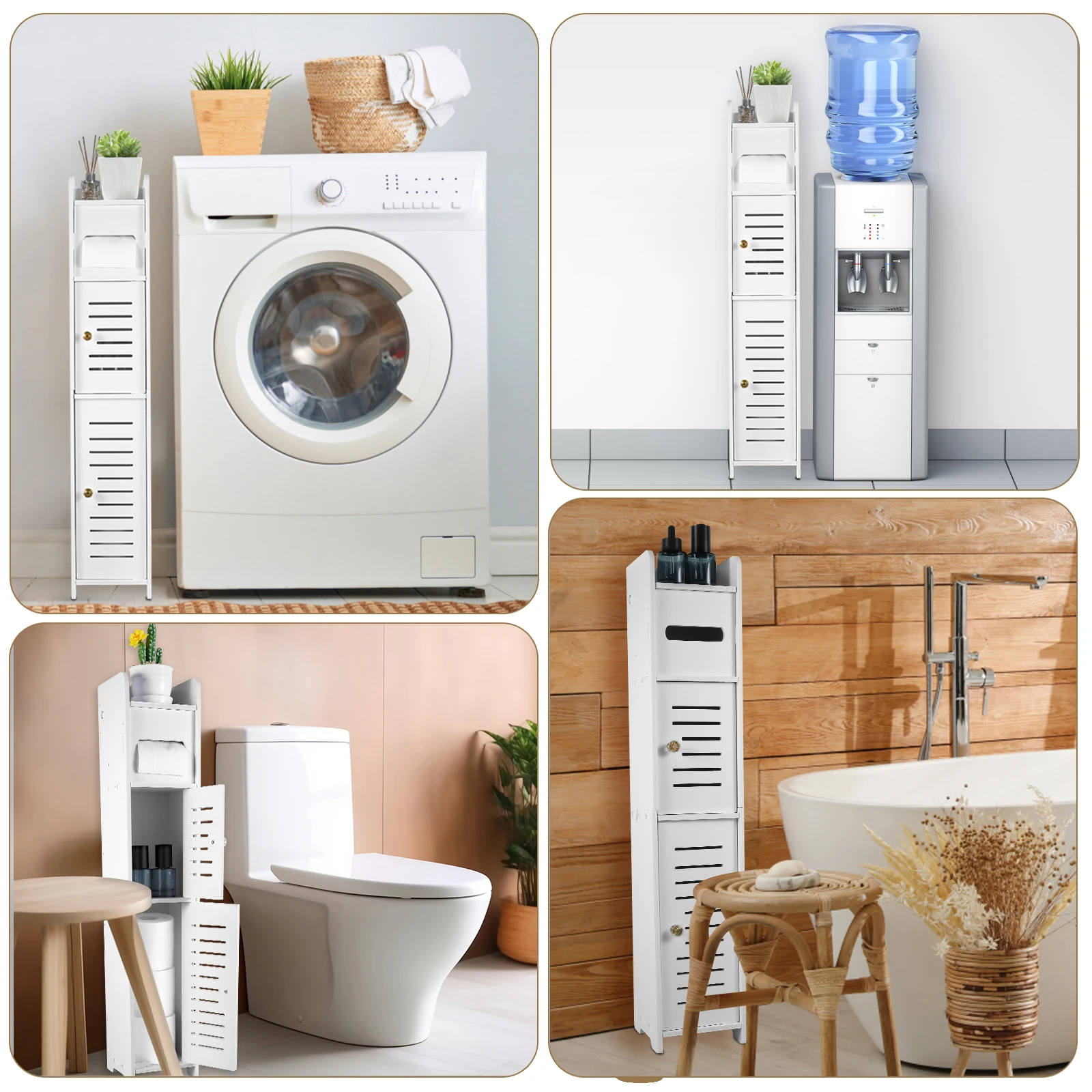 3-Tier Bathroom Storage Cabinet 5