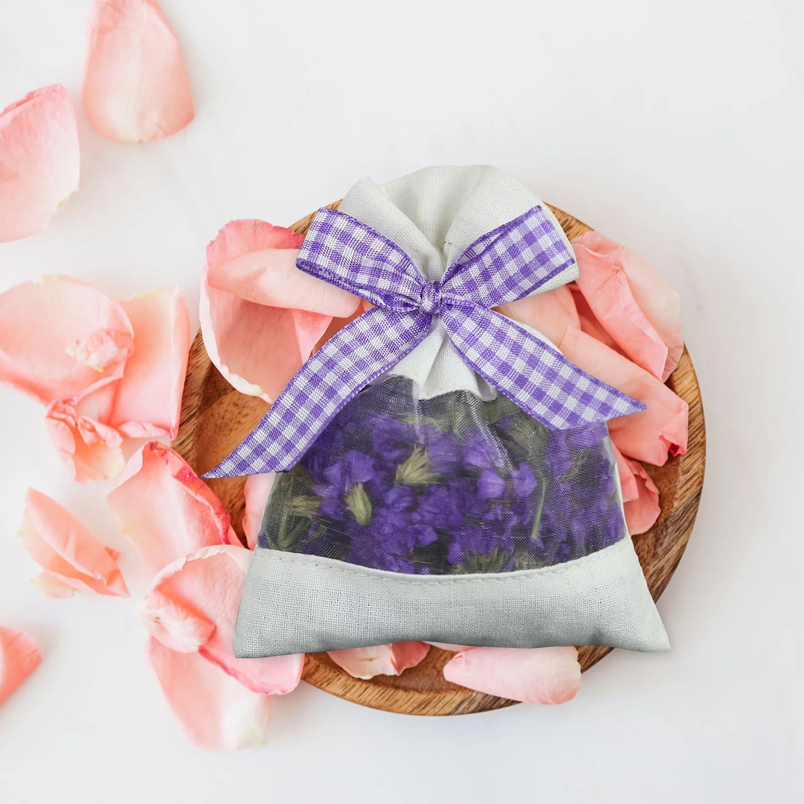 10pcs Simple Lavender Sachet Empty Sachet Bag Portable Scented Lavender Pouch