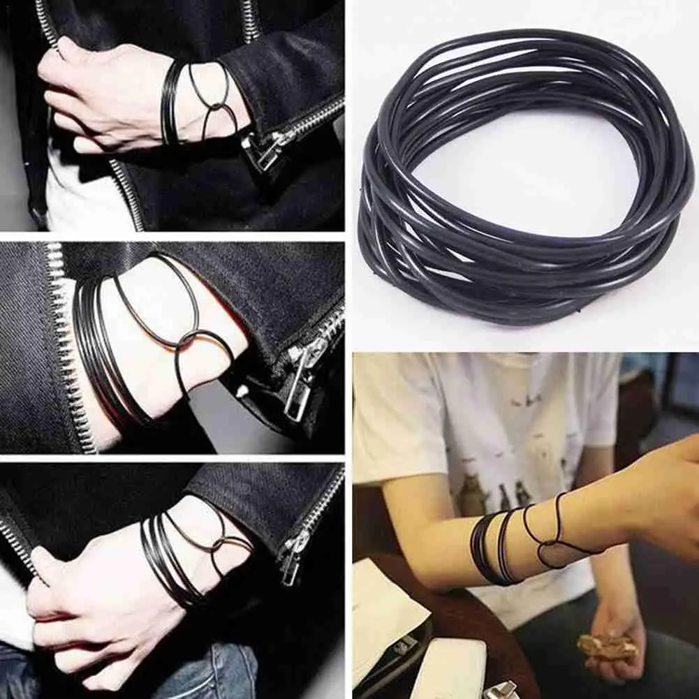 รูปสินค้า สร้อยข้อมือซิลิโคน 10 ชิ้น ใส่ได้ทั้งชายหญิง สไตล์ Punk Rock น่ารัก น่าซื้อ