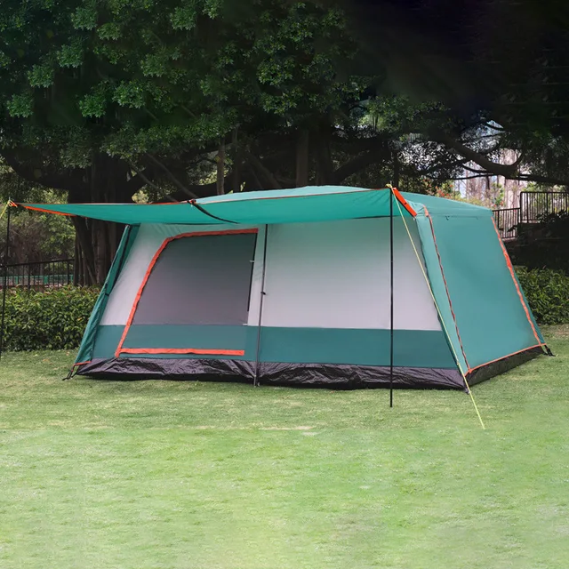 Custom Double-Layer Waterproof Camping Tent – 2 Bedrooms, 3 Halls 6