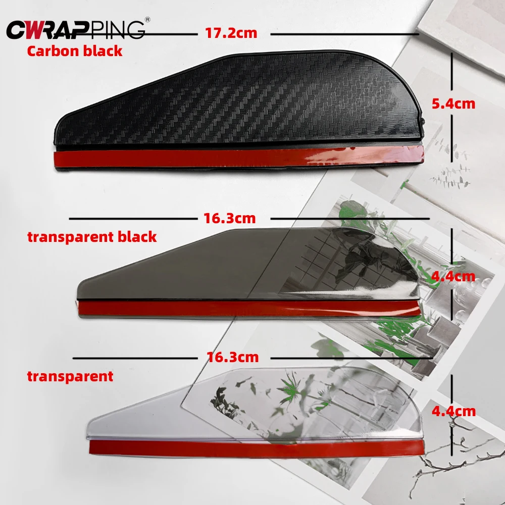 Car Rearview Mirror Rain Eyebrow Carbon Fiber Sun Visor Shade Protector Clear Vision Rain for Car Mirror Organizer Accessories