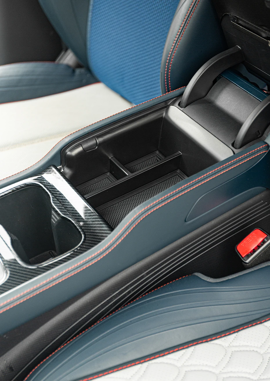 Upgraded Center Console Storage Box Thickened For BYD Atto 3 Yuan Plus 2022 2023 Armrest Box Storage ABS Tray Atto3 Accessories