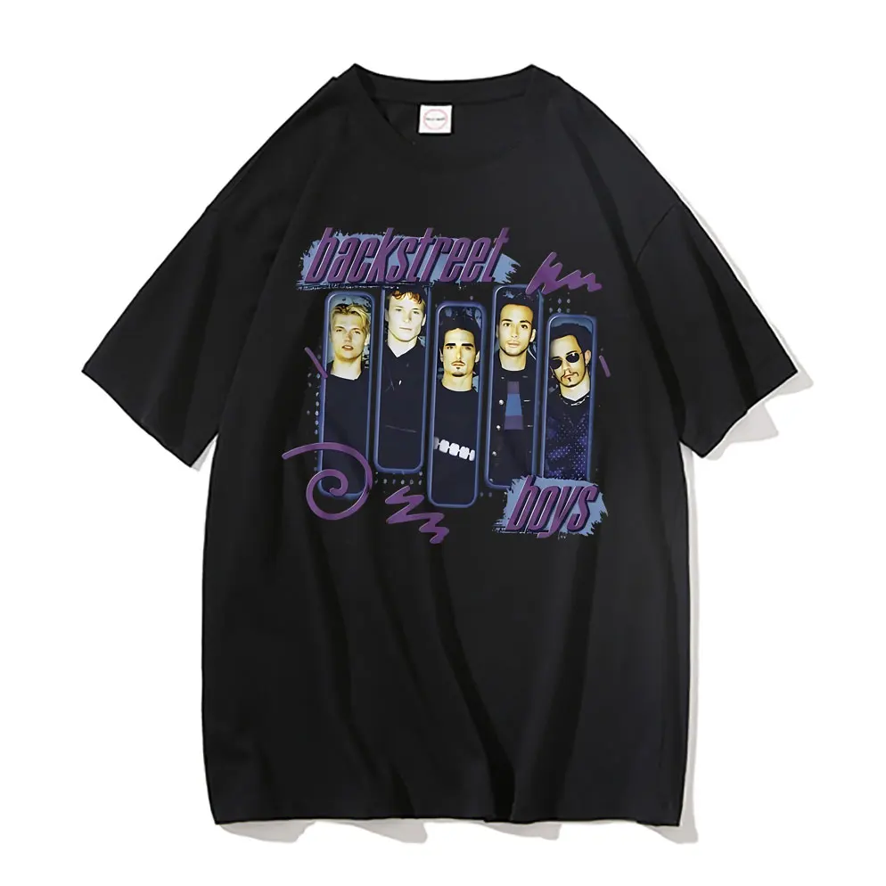 

Vintage Backstreet Boys Graphic T Shirts Pop Music Boy Band Bsb Group T-shirts Men Women Oversized Pure Cotton Tshirt Streetwear