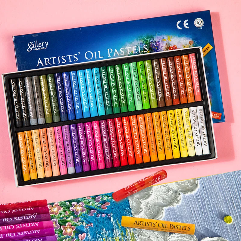 Professional Soft Oil Painting Stick 12/25/48 Color 크레파스 Medium Thick Washable Children's Painting Filling Graffiti Art Supplies