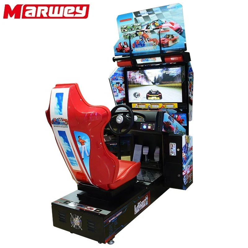 

Low Price Electronic Video Coin Operated Car Racing Arcade Game Machine For Game Center