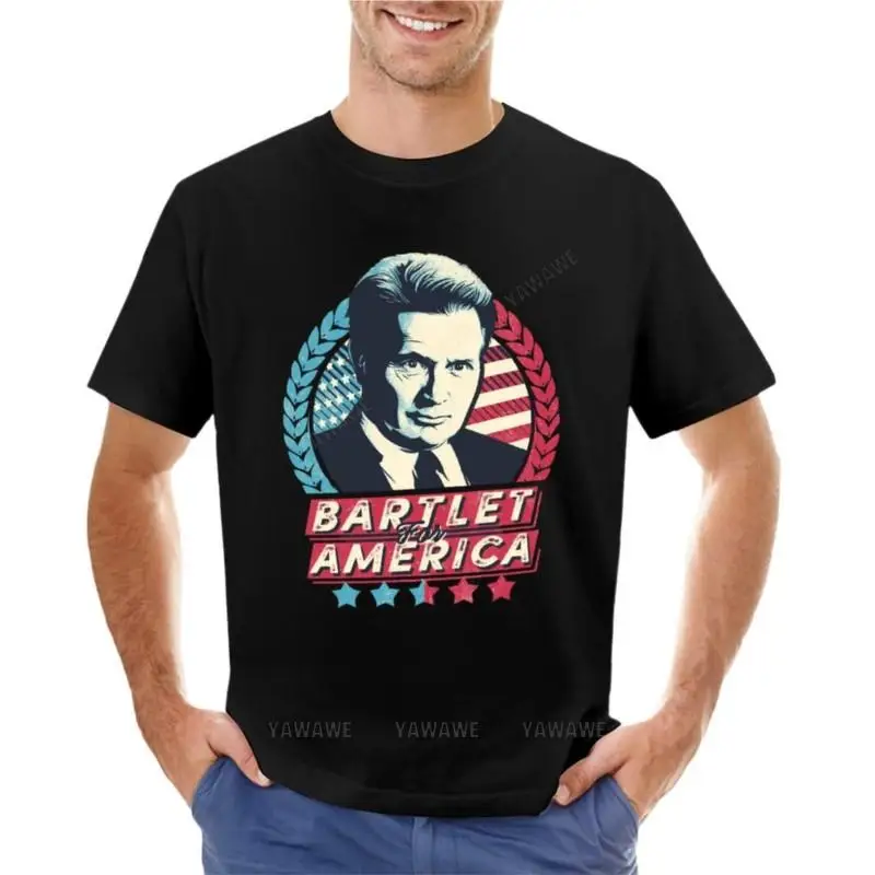 

Cotton tshirt men Bartlet For America T-Shirt custom t shirt heavyweight t shirts mens t shirt brand tees