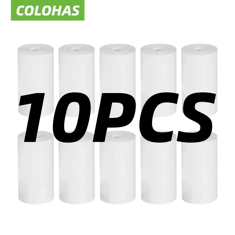 10Rolls 57x25 MM Thermal Paper White Children Camera Instant Print Kids Camera Printing Paper Replacement Accessories Parts Instant Camera Refill Paper Instant Camera Paper