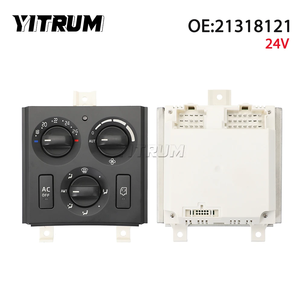 YITRUM 21318121   온도 센서가있는 볼보 트럭 FH12 FH13 용 트럭 에어컨 난방 제어 장치 결합 스위치