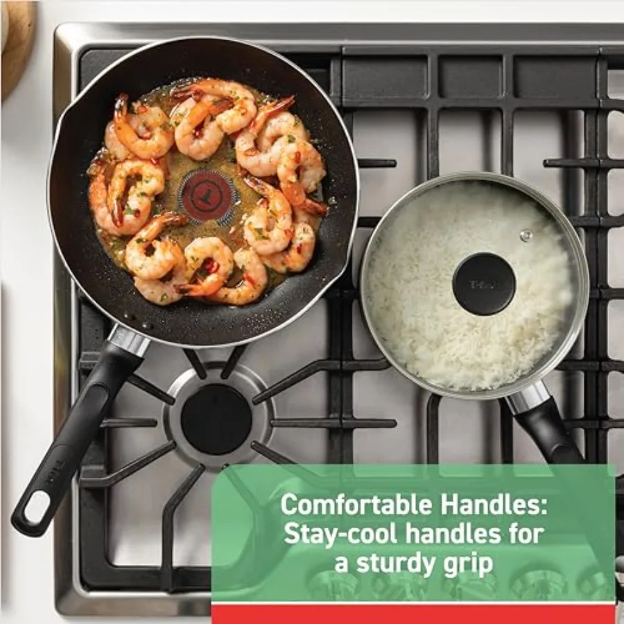 8‑Piece Oven & Broiler Safe Nonstick Cookware Set 4