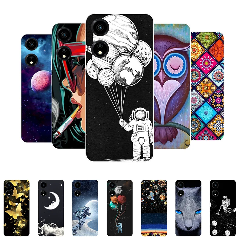 Per Honor X5 Plus Custodia Cover Honor X5 Plus Funda Astronaut Custodia Morbida In Silicone Per Honor X5 X5Plus Honorx5 Plus Coque