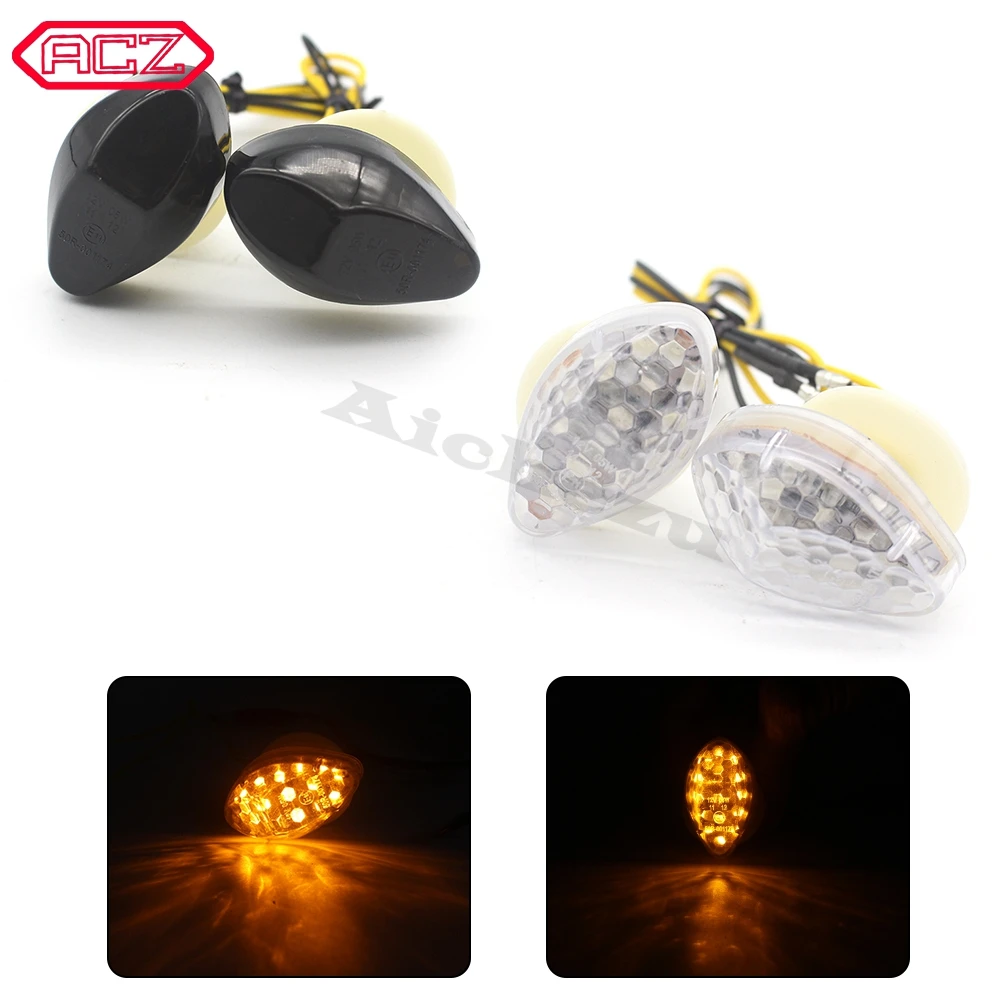 

ACZ Motorcycle LED Turn Signal Lights Blinker Indicator Flashers for Honda CBR600RR 1000RR 600F4 F4I CBR900 CBR919 CBR929 CBR954