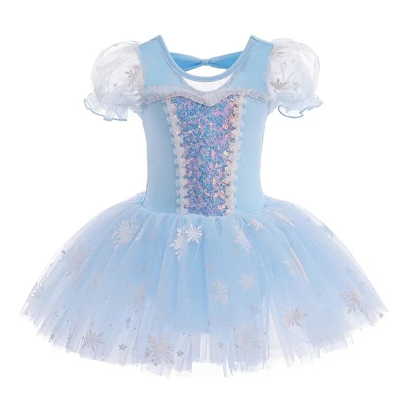 

Kids Girls Sequins Glitter Ballet Dancewear Tutu Ballerina Dancing Shiny Gymnastics Leotard Dress Costume Dancewear