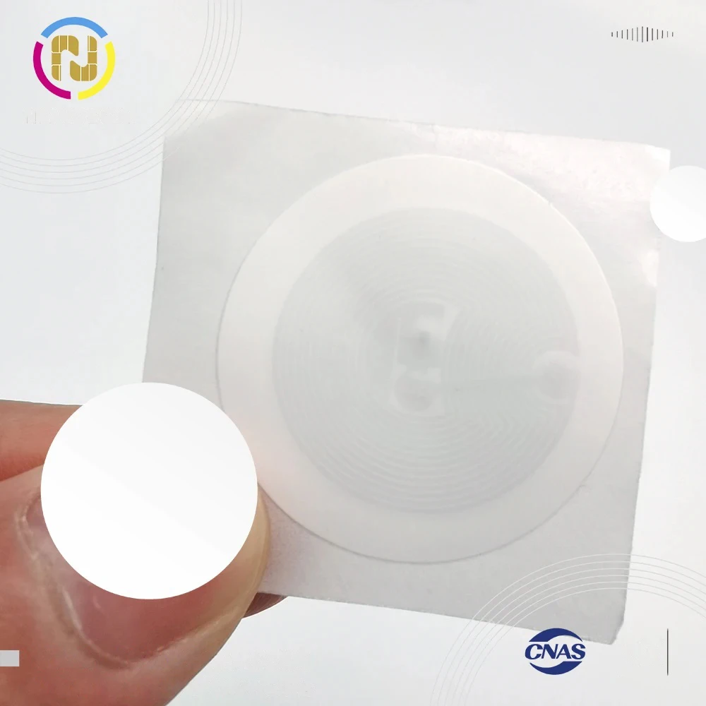 13.56Mhz Smart RFID NFC Sticker Label, ISO14443A 1K S50 F08, 25mm Diameter
