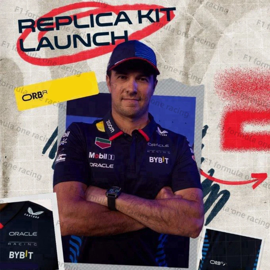

F1 Bull 2024 Sergio Перез драйвер поло команда униформа Формула 1 гоночный костюм футболки для фанатов