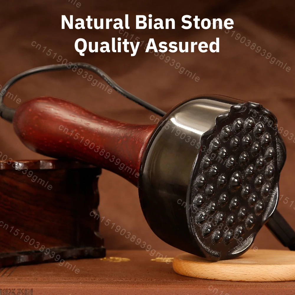 Bianstone Massager Spa Therapy Body Slimming Relaxation Massage Skin Scraping Moxibustion Guasha Dredging Meridian Massager