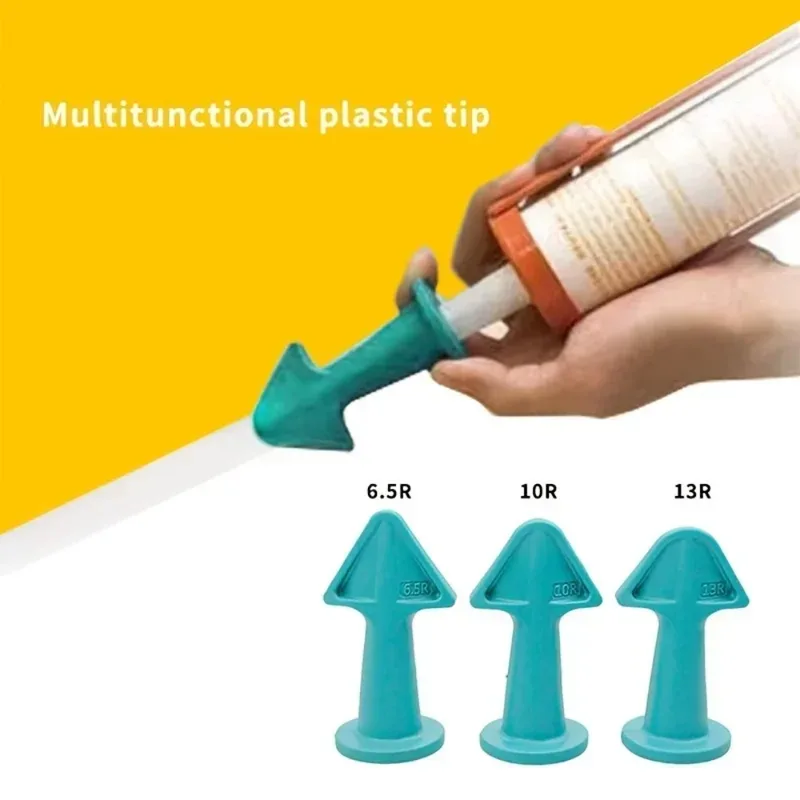 3pcs Multi-functional Silicone Sealant Nozzle Scraper Floor Caulking Tools...