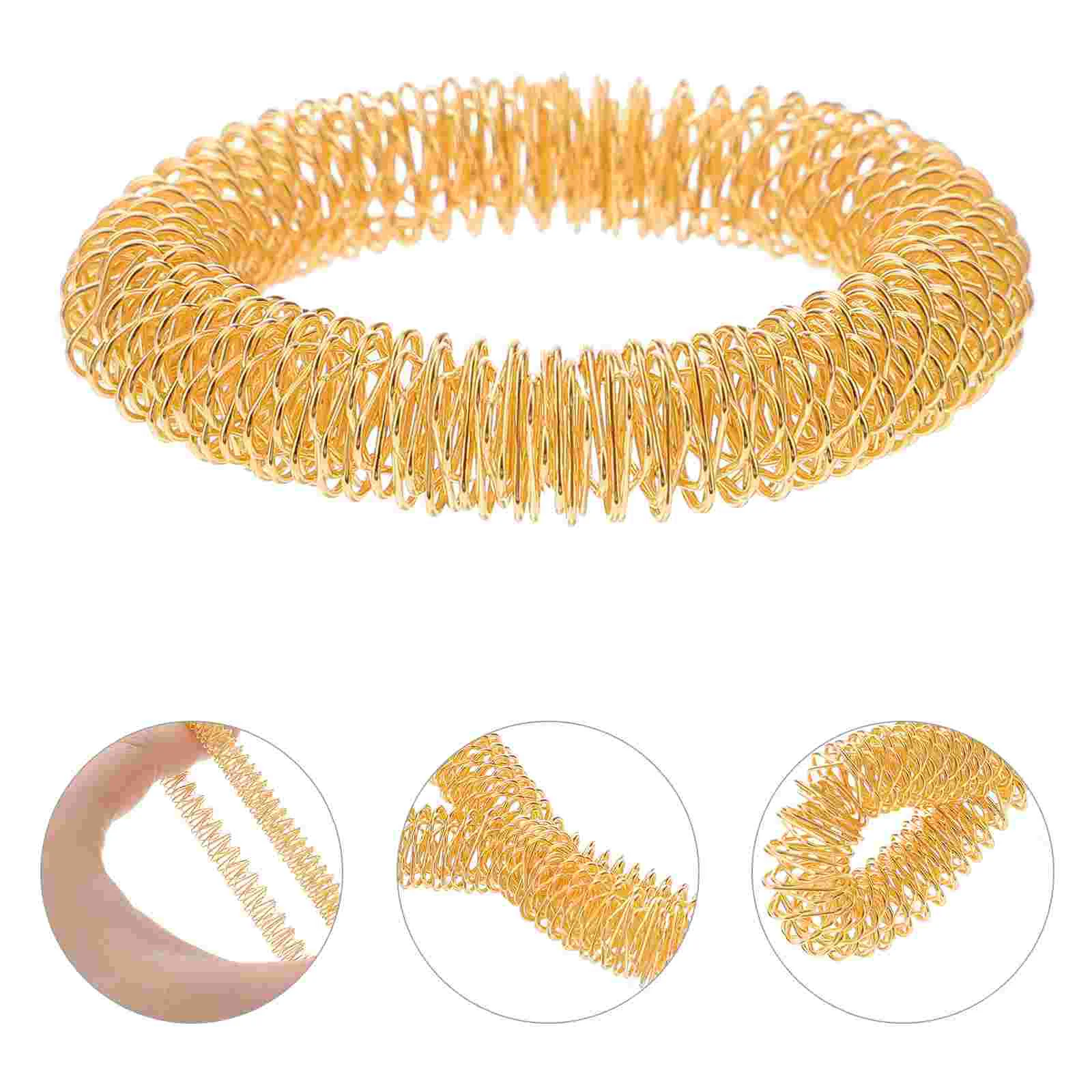 

Massage Ring Acupressure Rings Finger Bracelet Metal Hand Wrist Fingers Massager Accupressure Circulation Bracelets Stress Tool