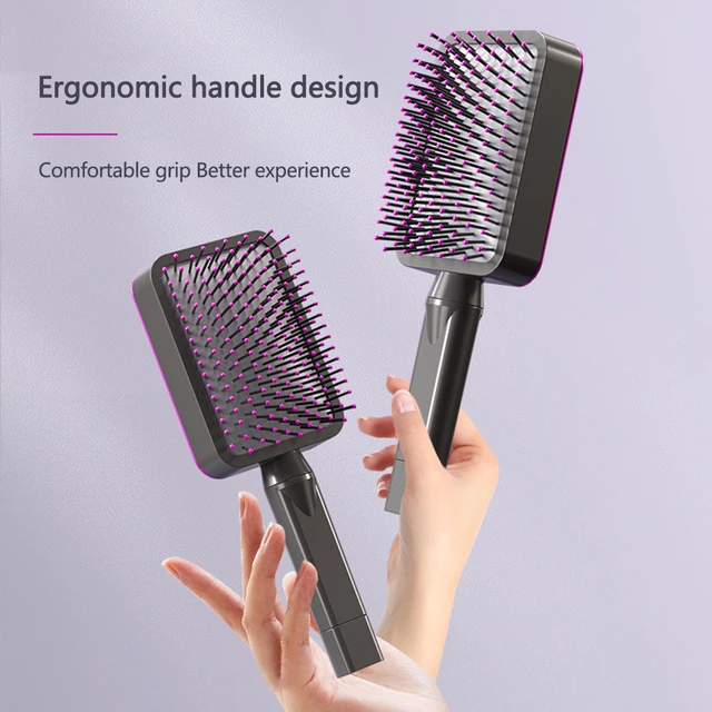 Brosse à cheveux professionnelle démêlante, peigne à coussin d'air, peigne  Anti-statique pour le cuir chevelu - AliExpress