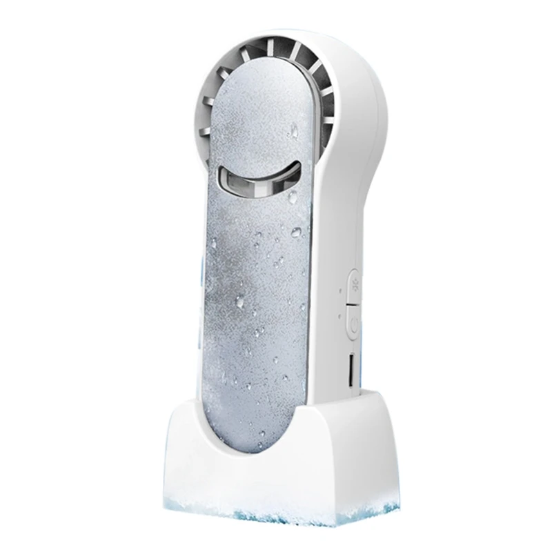 

Hot YO-Desktop Mini Fan Portable Air Conditioner Cooler Handheld Fans USB Rechargeable Electric Fan Outside Travel