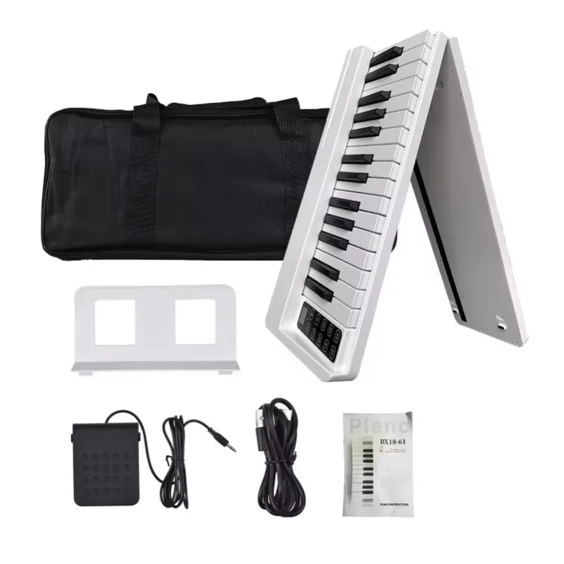 61 Key Foldable Electronic Organ Portable Adult Children Beginner's Practice Electronic Piano Professional Keyboard Instruments