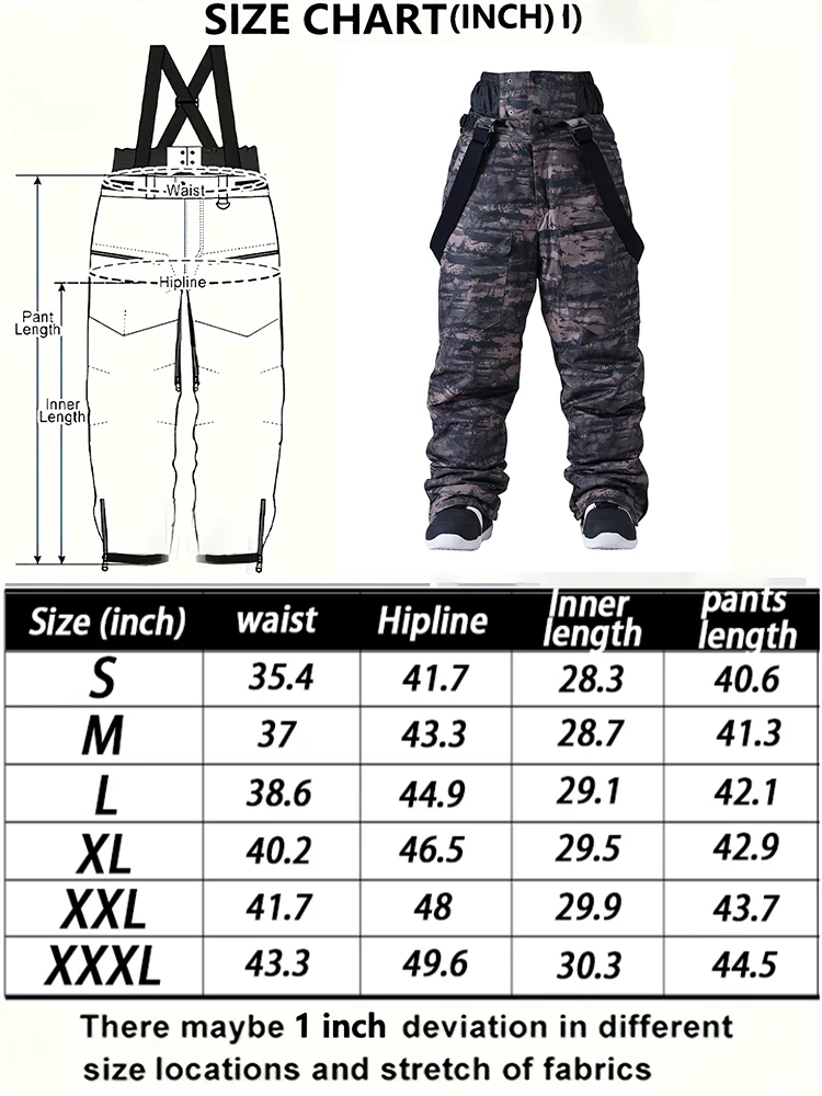Baggy Warm Snow Pants Men Outdoor Sports Windproof Waterproof Breathable Adult Skiing Pant Loose Snowboarding Winter 8 S6d55e2e902834deda06395fd96f820cfq