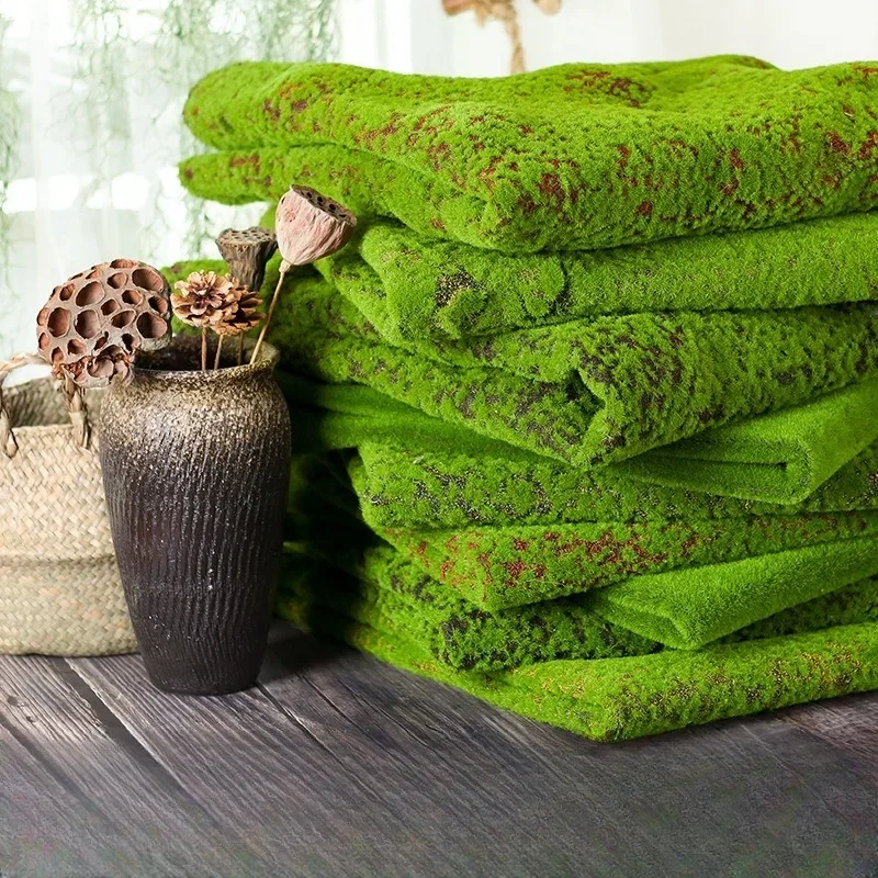 Artificial Moss Turf Grassland Fake Grass Carpet Moss Lawn Rug Artificial Turf Grass for Outdoor Garden Floor Outdoor Decoration artificial grass mats