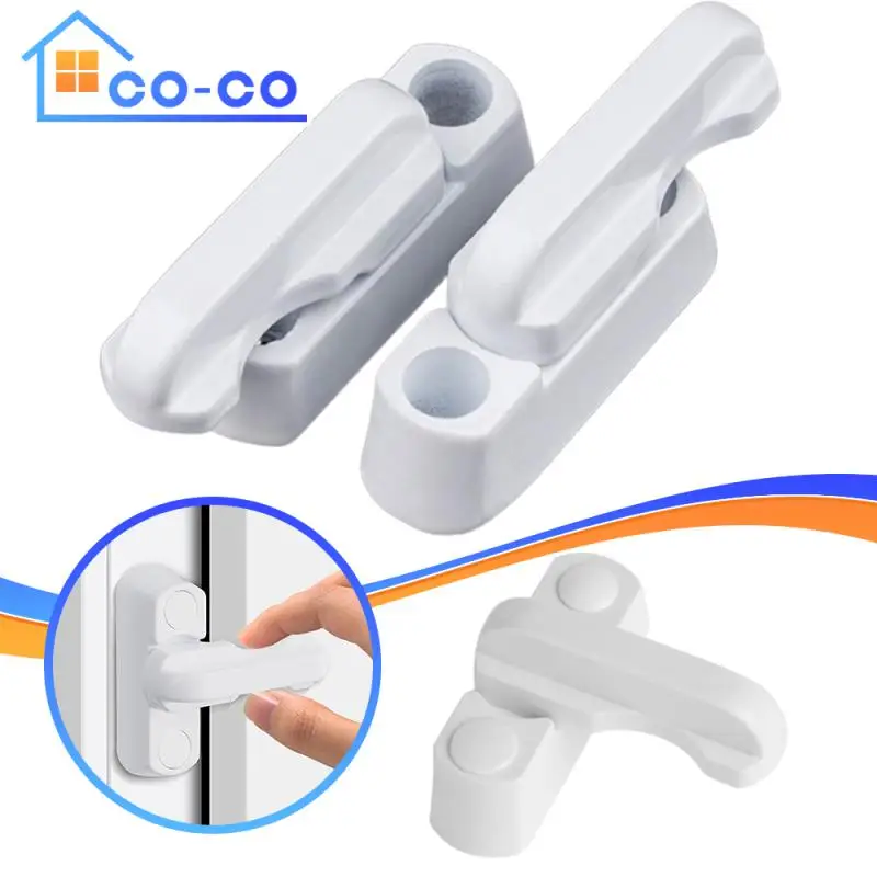 1PCS High Quality Home Balcony Practical Replacement Security UPVC Window Door Lock Door Lock Safety Bar Handle Sweep Latch