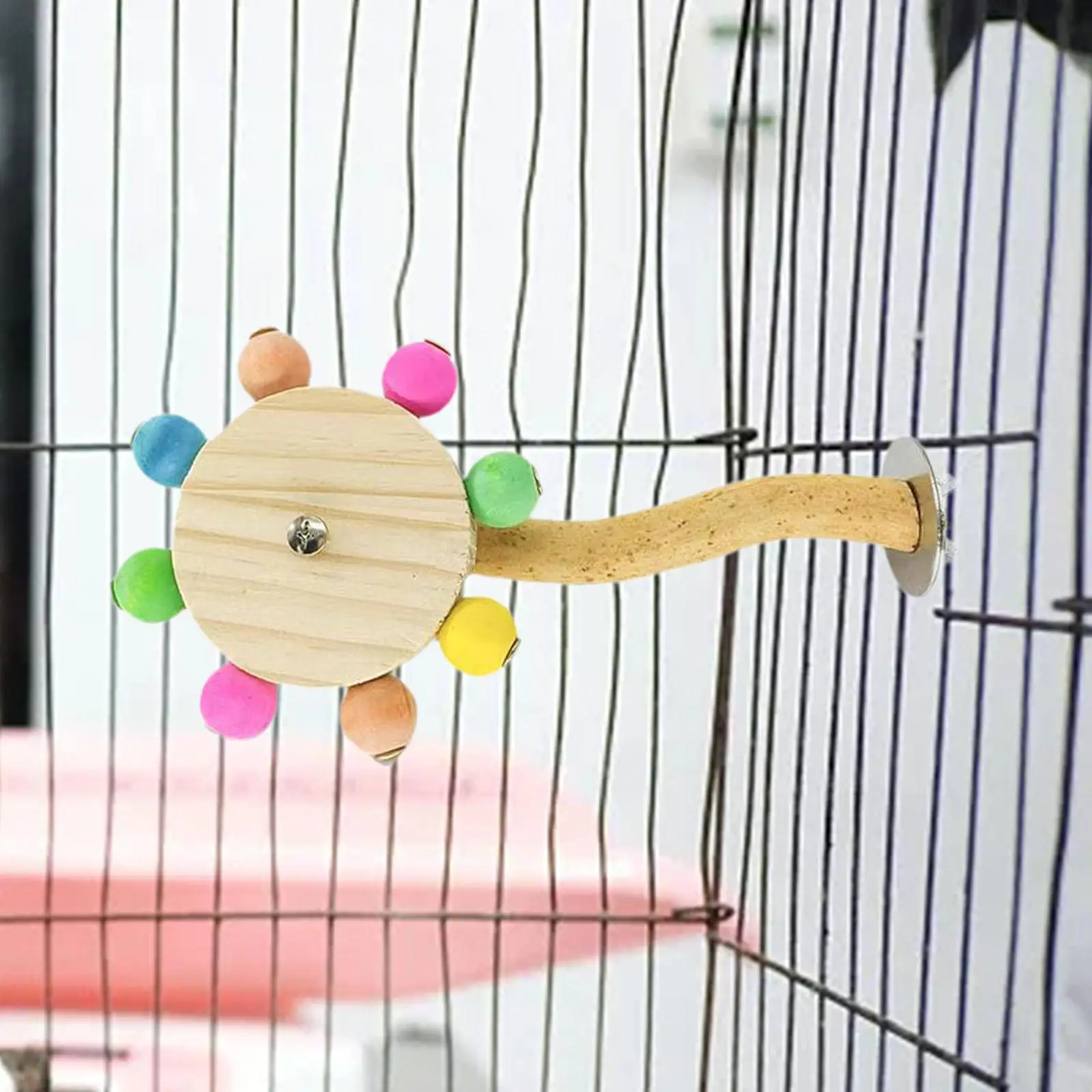 Colourful Parrot Toy Activity Wood Perch Parrot Colorful Toy for Budgerigar Colourful Parrot Toy Activity Wood Perch Parrot Colorful Toy for Budgerigar