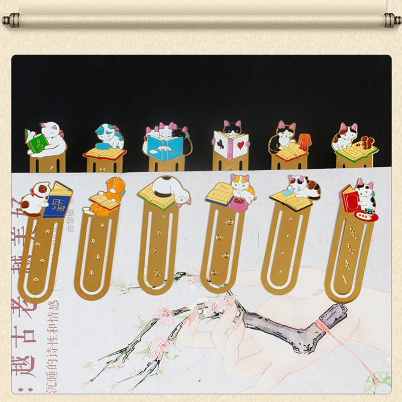 Book Marks Metal Cat Anime For Books