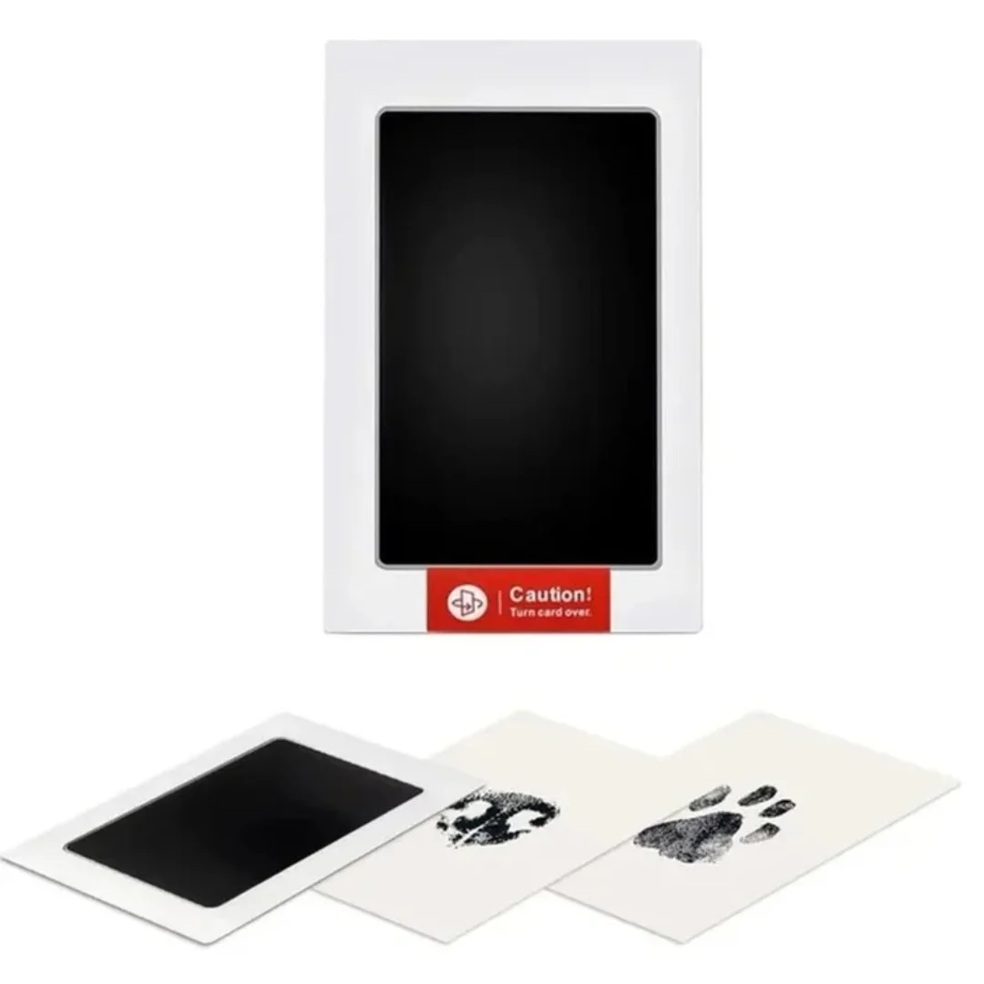 Baby handprint footprints ink pads safe non-toxic no-touch skin inkless inkpad kits pet cat dog paw prints souvenirs gifts 1 Set
