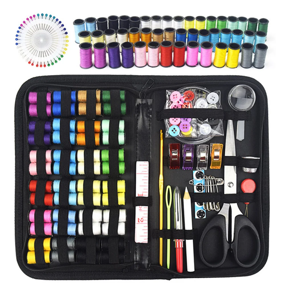 

172pcs/Set Sewing Kits DIY Sewing Box Set for Hand Quilting Stitching Embroidery Thread Sewing Accessories Sewing Kits