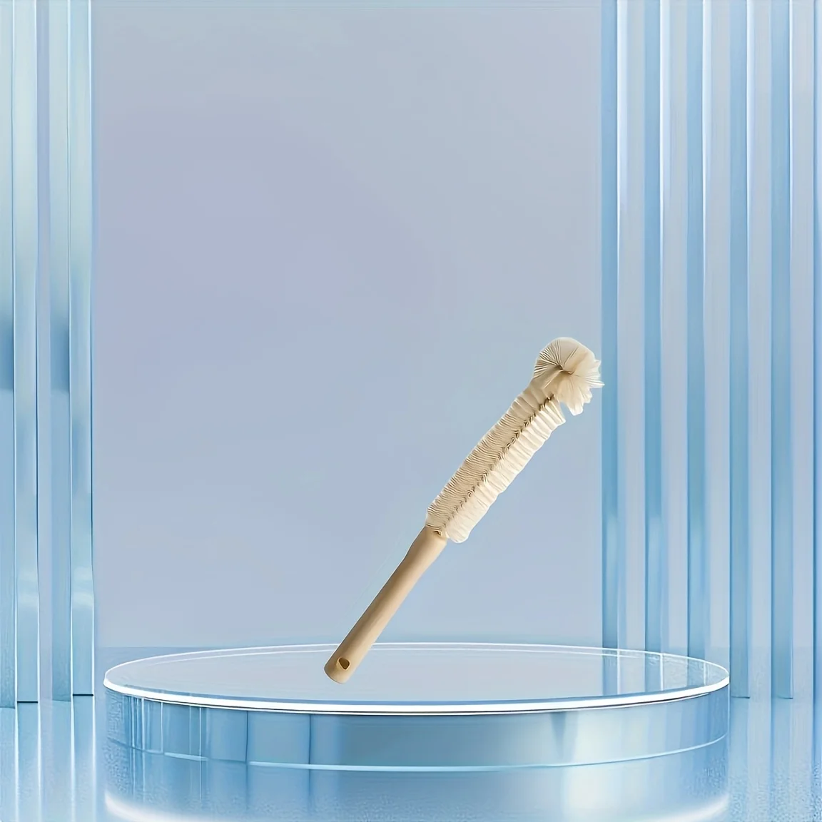 Ergonomic Long Handle Foot Cleaning Brush with Non-Slip Grip,Bend-Knee-Free Toe Scrubber, Manual Bathroom Tool for Adults