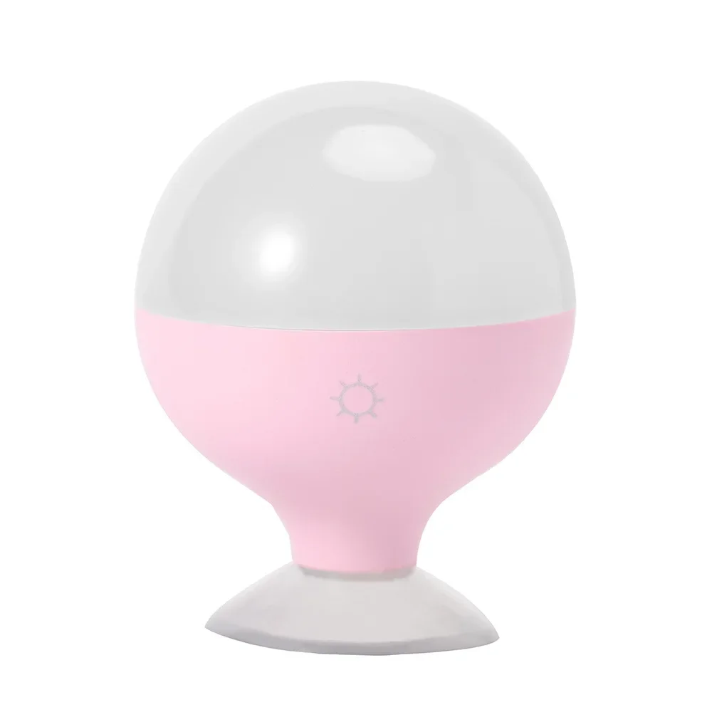 Rechargeable LED Mirror Front Light Bulb Makeup Desk Lamp Makeup Front Fill Mirror Suction Cup Portable Wireless Toilet