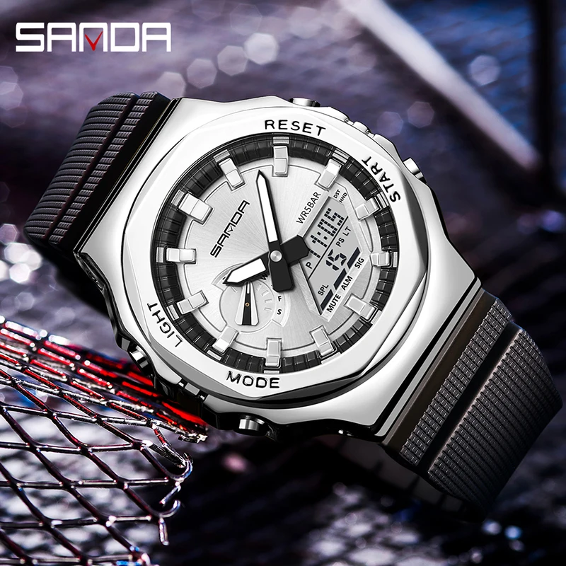 

SANDA Fashion New Men's Sports Watches Military Quartz Man Waterproof G-Style Watch For Men Clock Dropship reloj de hombre