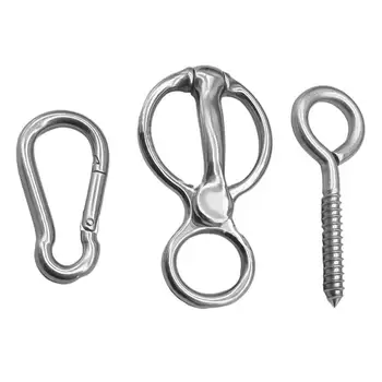 Blocker Tie Ring For Horses Safe Releases Stress Horse Tack Stainless Steel Horse Supplies Secure Horse Tie Ring For Single