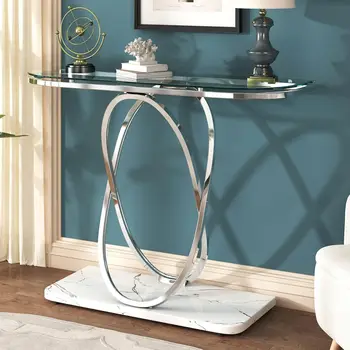 Glass Console Tables For Entryway 1