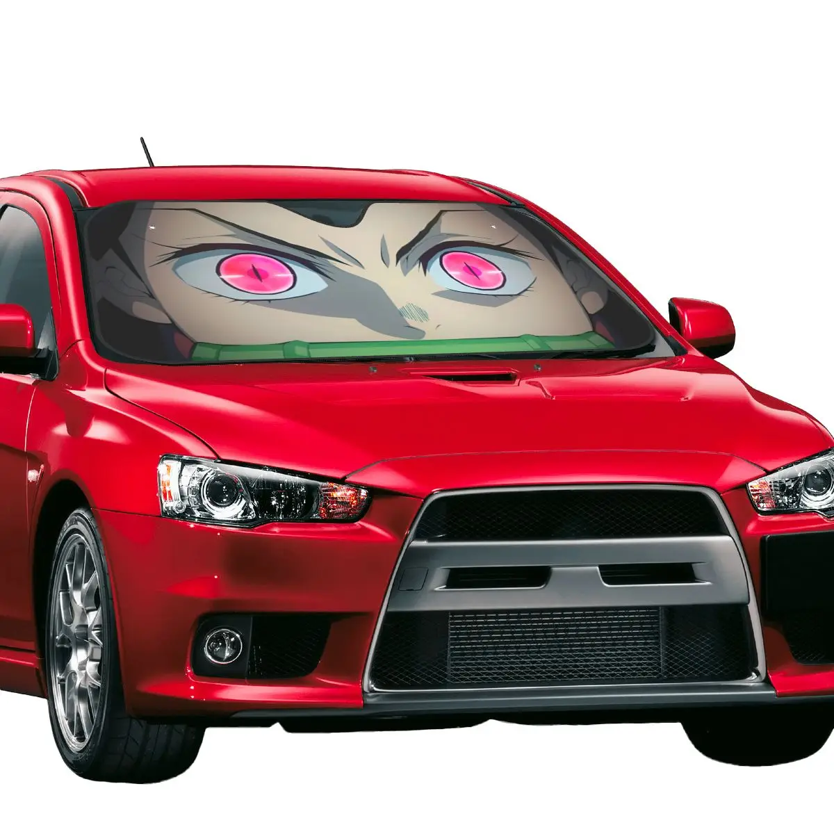 Kamado Nezuko Demon Slayer Sunshade Windscreen Personality Car Front Window Visor 70x130cm Sun Visor Ice Shield Dust Protection