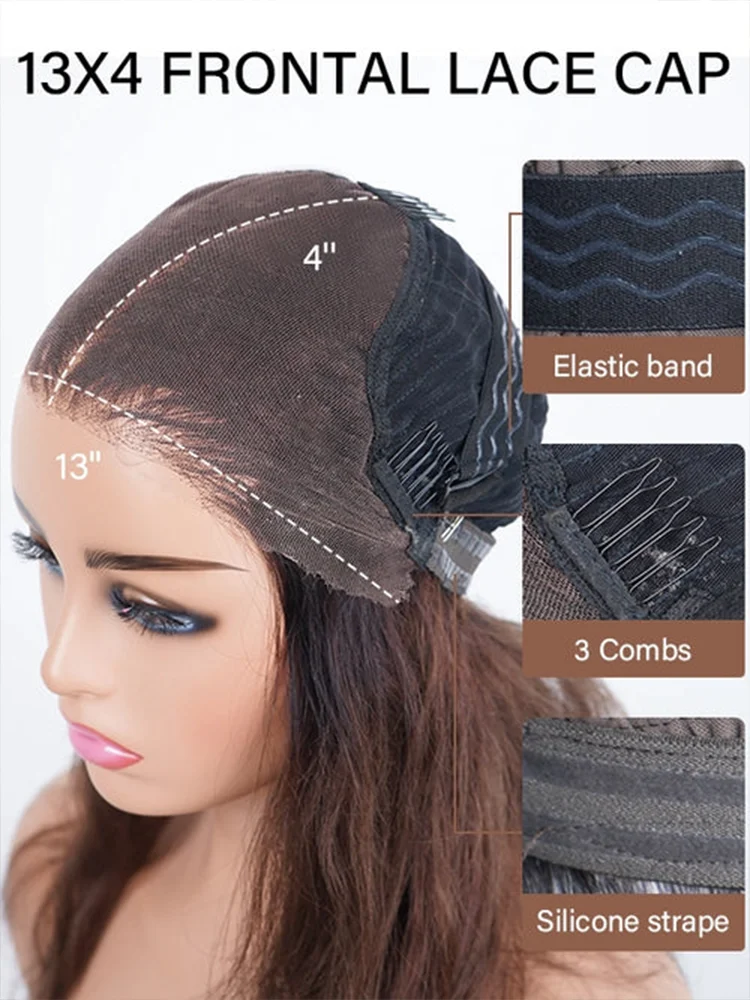 300 Density Salt and Pepper Gray human hair Straight 13x4 HD Lace Front Human Hair Wigs Pre Plucked Colored Lace Frontal Wig