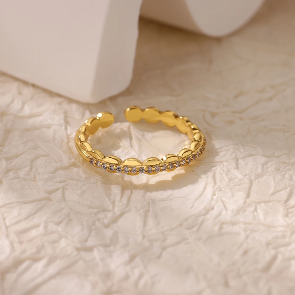 Zircon Rings Stainless Steel