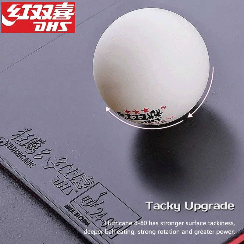 DHS Hurricane8-80 Table Tennis Rubber Ping Pong
