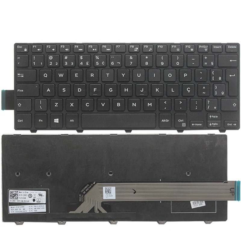 Teclado Espanhol Eua Latina Brasil Novo Dell Inspiron 14 3000 3452 3458 3459 3442 3467 5447 5448 5441 5455 5458 5457 5459 7447 - Imagem 3
