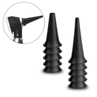 2.4/3/4/5mm 10 pièces/boîte spéculum médical réutilisable pièces d'accessoires de remplacement buse jetable cône Tube oreille Otoscope spéculeuse pointe 3