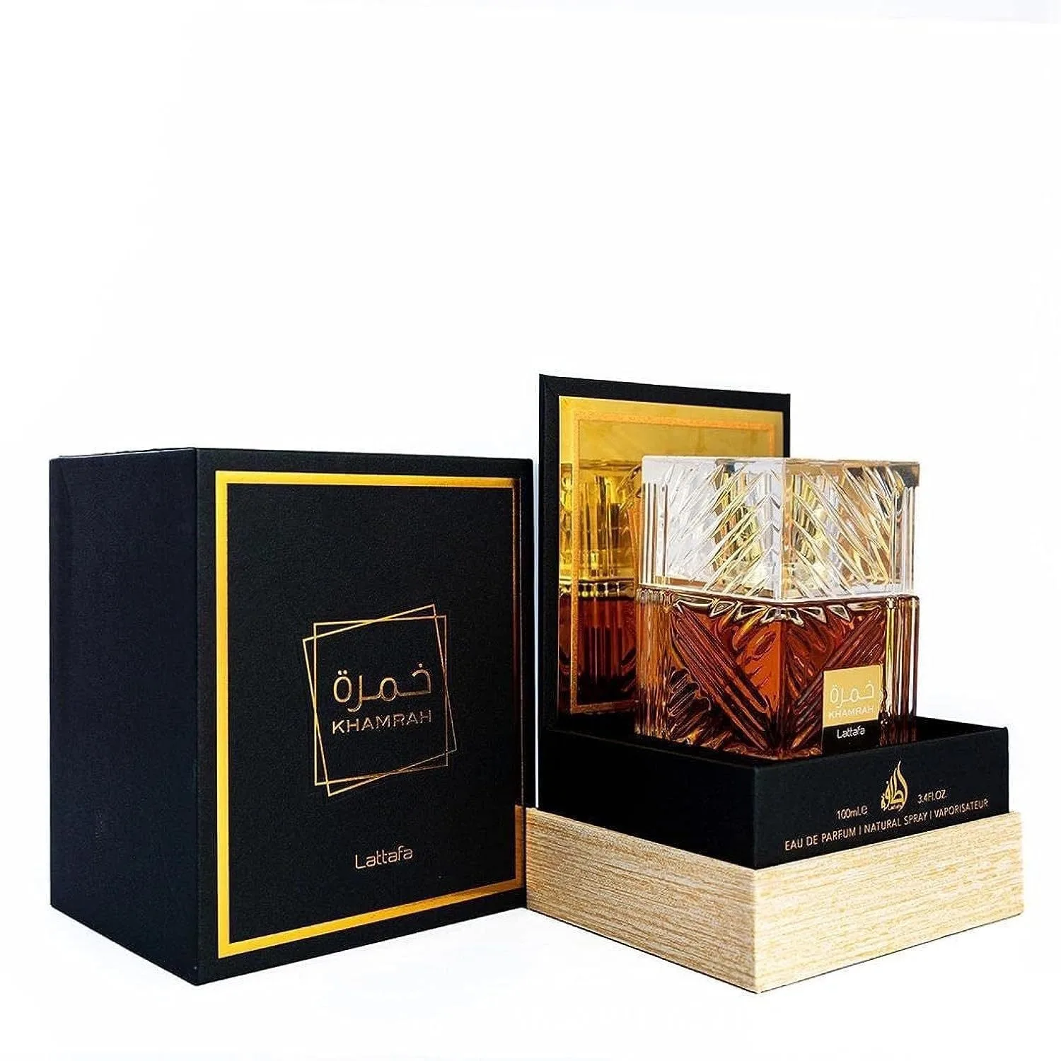 1 Pack 3.4 Oz/100 Ml Lattafa Khamrah Perfume 3.4 Oz/100 Ml - Warm Spice Vanilla & Cinnamon Perfume, Unisex Perfume Spray 1