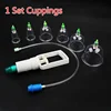 6Pcs Vacuum Cupping Sets with Pumping Gun Suction Cups Back Massage Body Cup Detox Anti Cellulite Therapy Cans Healthy Care Jars 1
