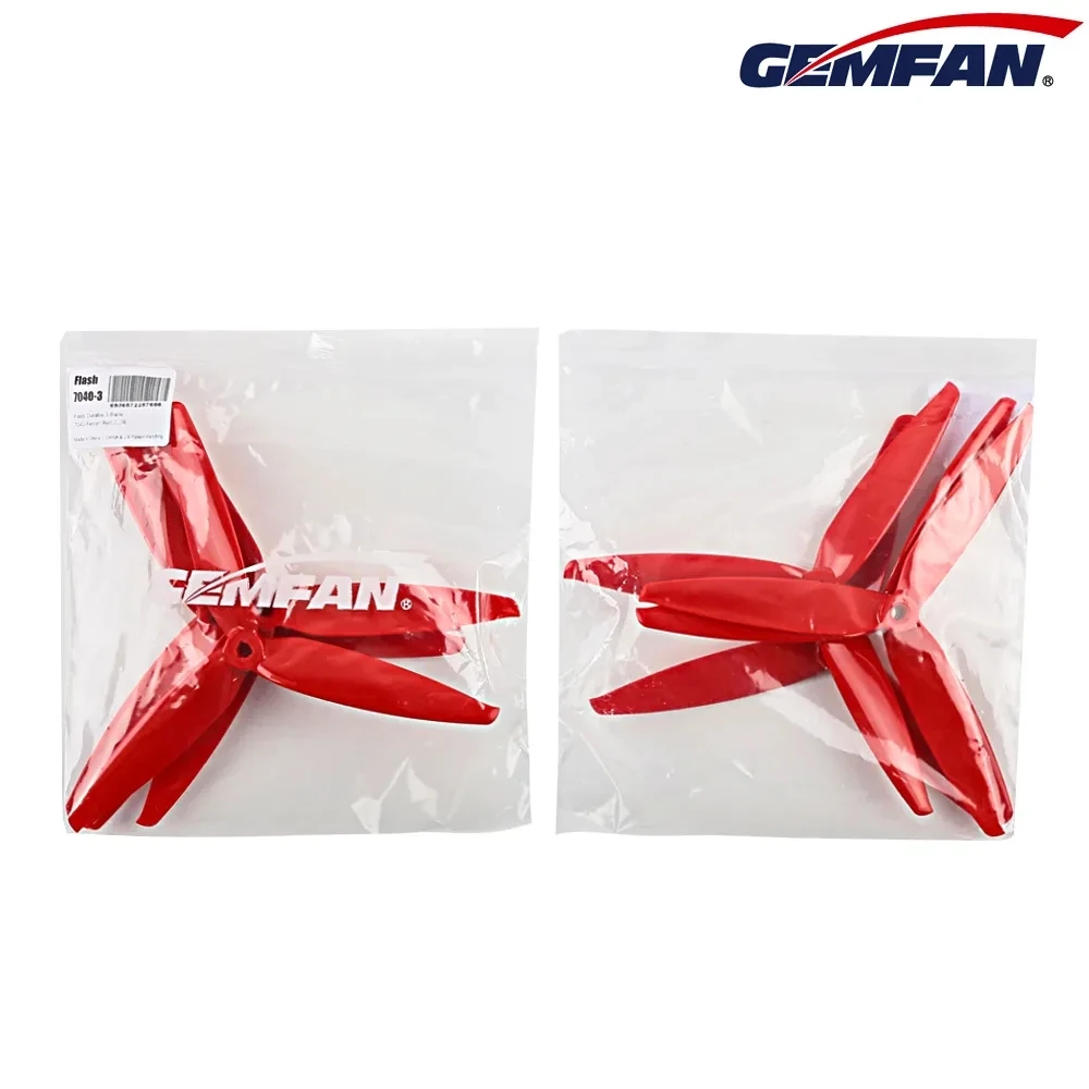 젬팬 플래시 7040, RC FPV 프리스타일 7 인치 장거리 LR7 드론용, CW CCW, 7x4x3 3 블레이드 PC 프로펠러, DIY 부품, 10 쌍