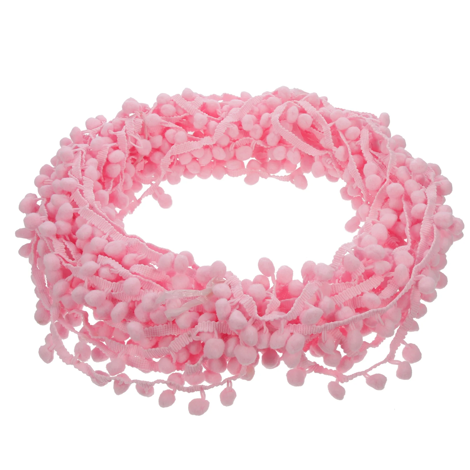 

Wedding Applique DIY Sewing 12cm Fur Ball Lace Ribbon for Crafts Curtain Ornament